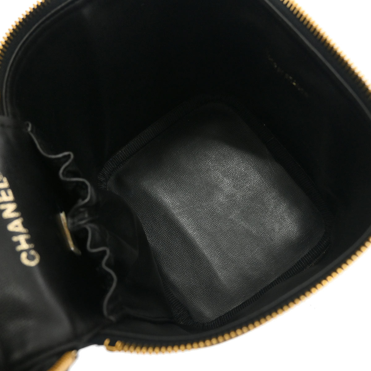 Chanel 1997-1999 Black Caviar Timeless Vanity Handbag