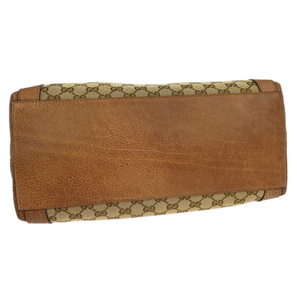 Gucci Beige Canvas GG Tote 2way Handbag