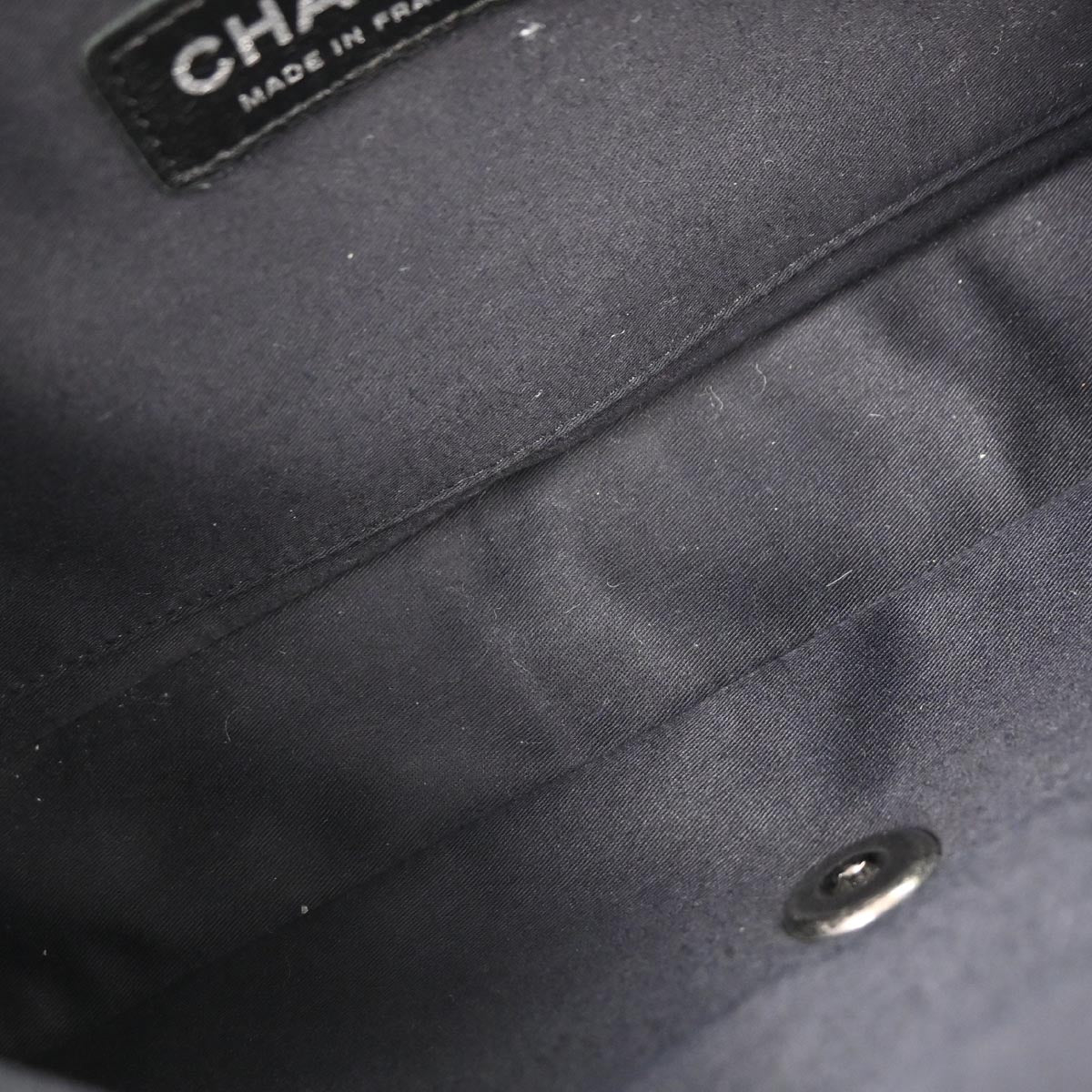 Chanel 2012-2013 Black Tweed Beaded Shoulder Bag