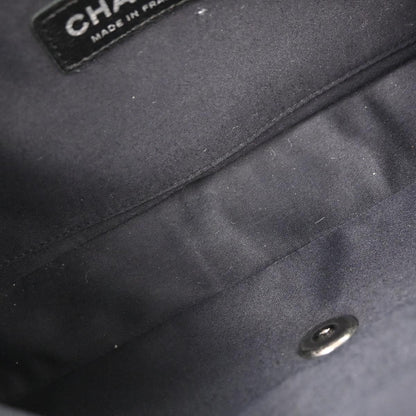 Chanel 2012-2013 Black Tweed Beaded Shoulder Bag