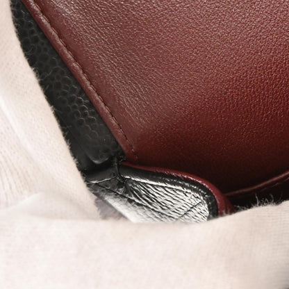 Chanel 2014 Black Caviar Jumbo Classic Double Flap Shoulder Bag