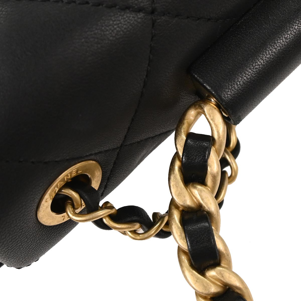 Chanel 2019 Black Lambskin In The Loop Flap Bag