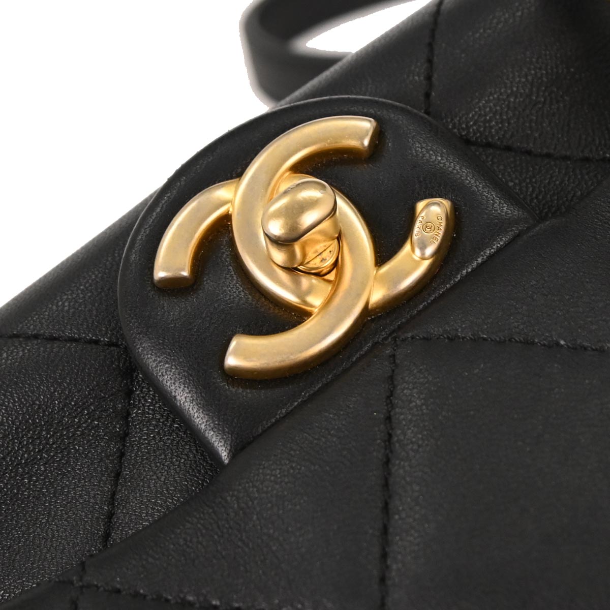 Chanel 2019 Black Lambskin In The Loop Flap Bag