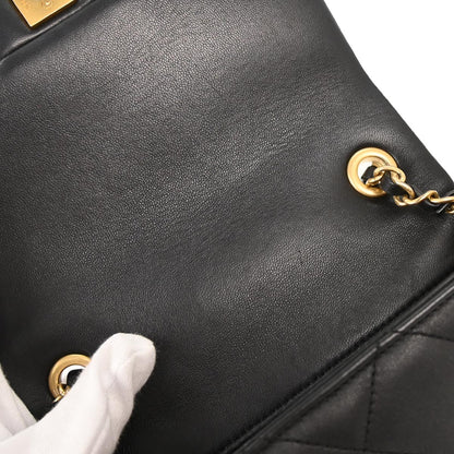 Chanel 2019 Black Lambskin In The Loop Flap Bag