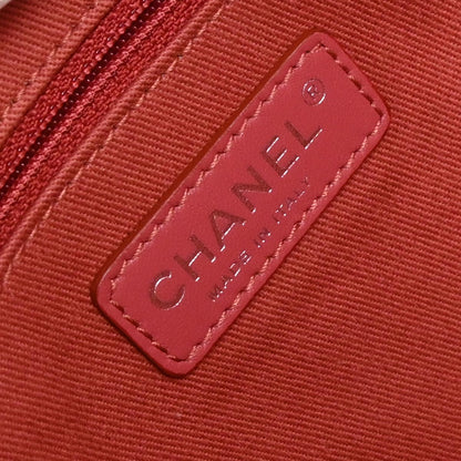 Chanel 2013-2014 Pink Canvas Small Deauville Tote Bag