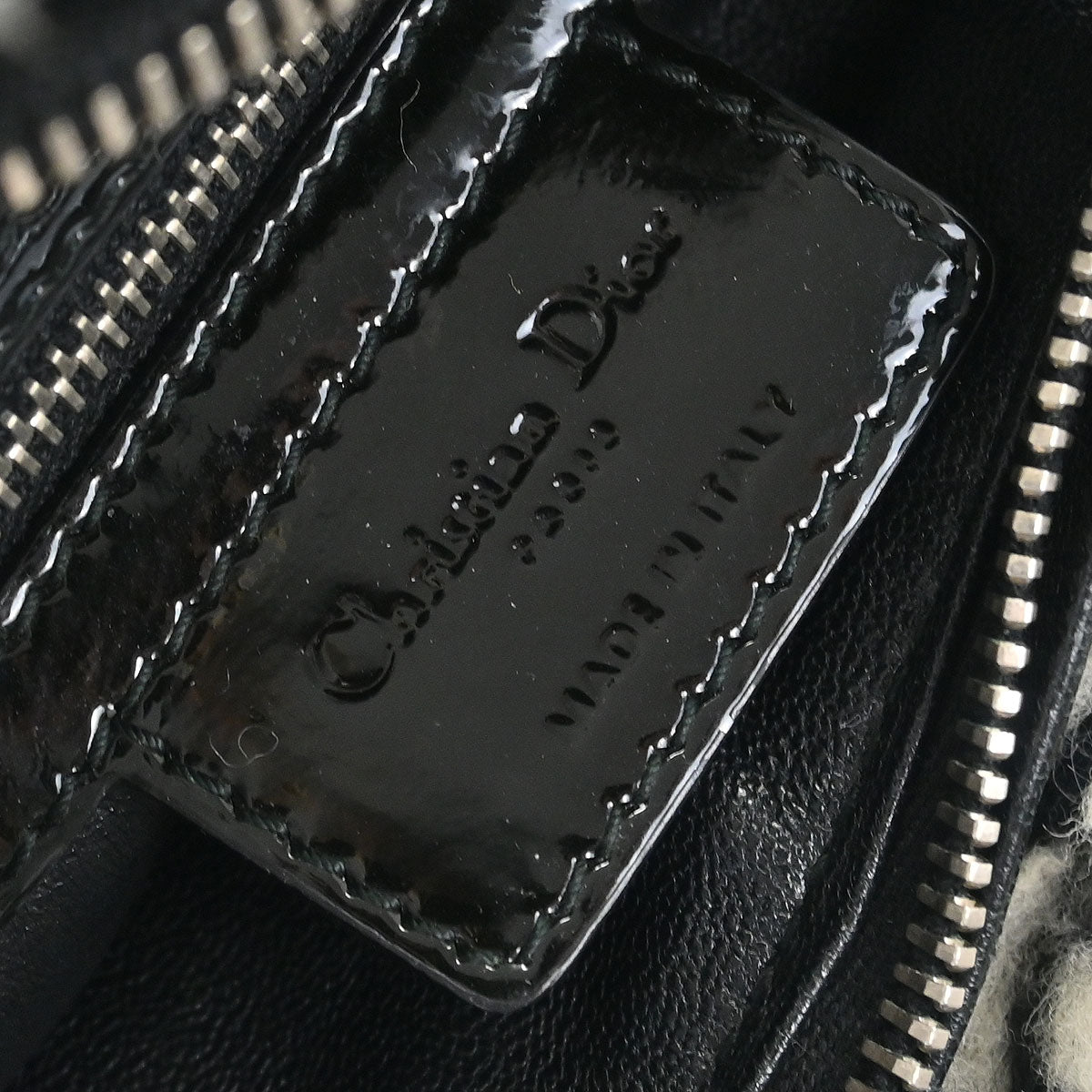 Christian Dior Purple Tweed Medium Lady Dior Cannage 2way Shoulder Handbag