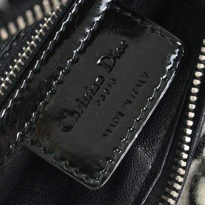 Christian Dior Purple Tweed Medium Lady Dior Cannage 2way Shoulder Handbag