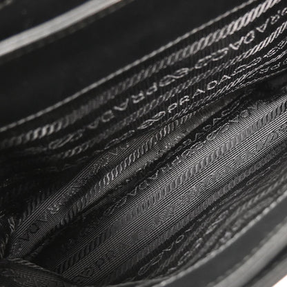 Prada Black Leather Chain Shoulder Bag