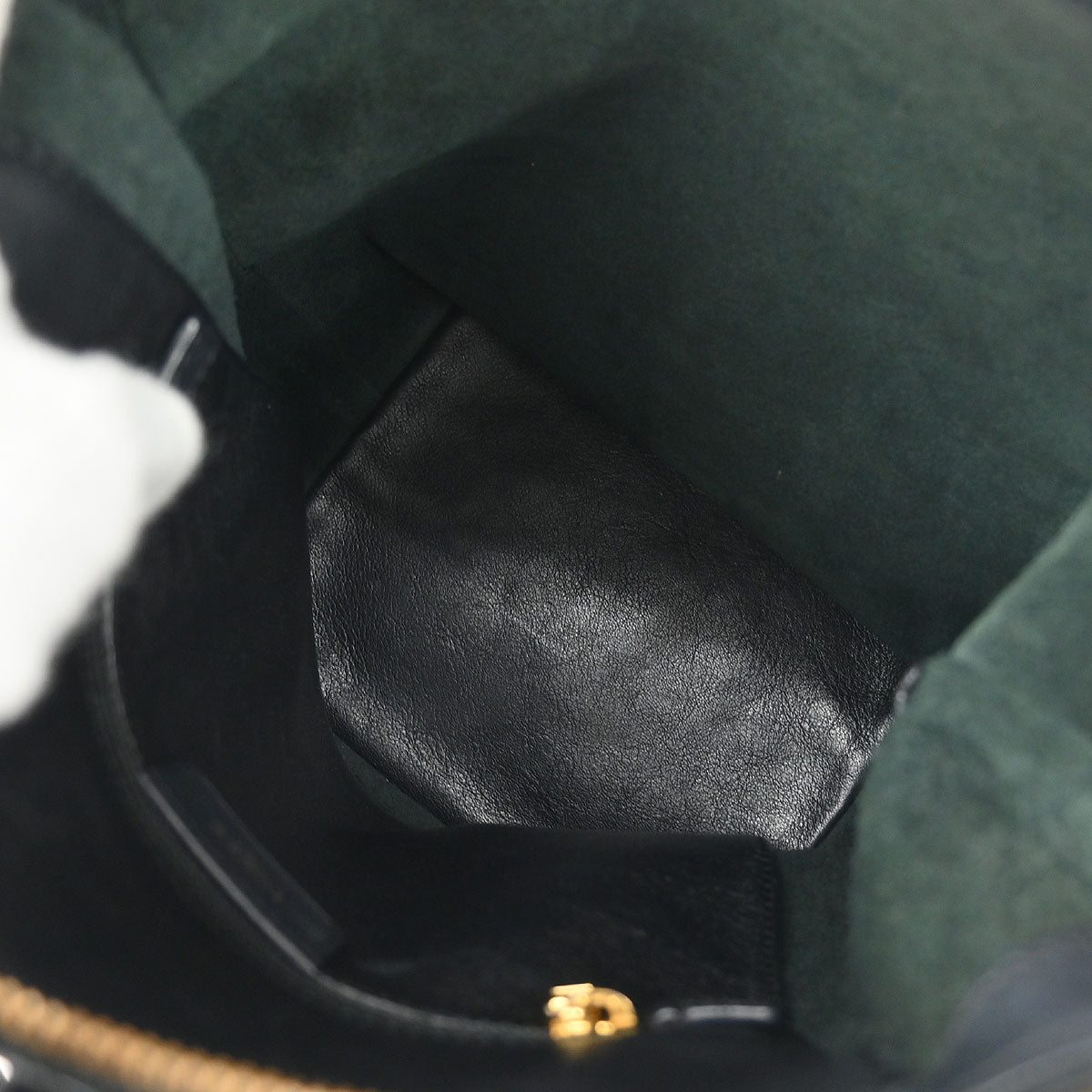 Loewe Black Leather Bucket Shoulder Bag