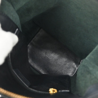 Loewe Black Leather Bucket Shoulder Bag