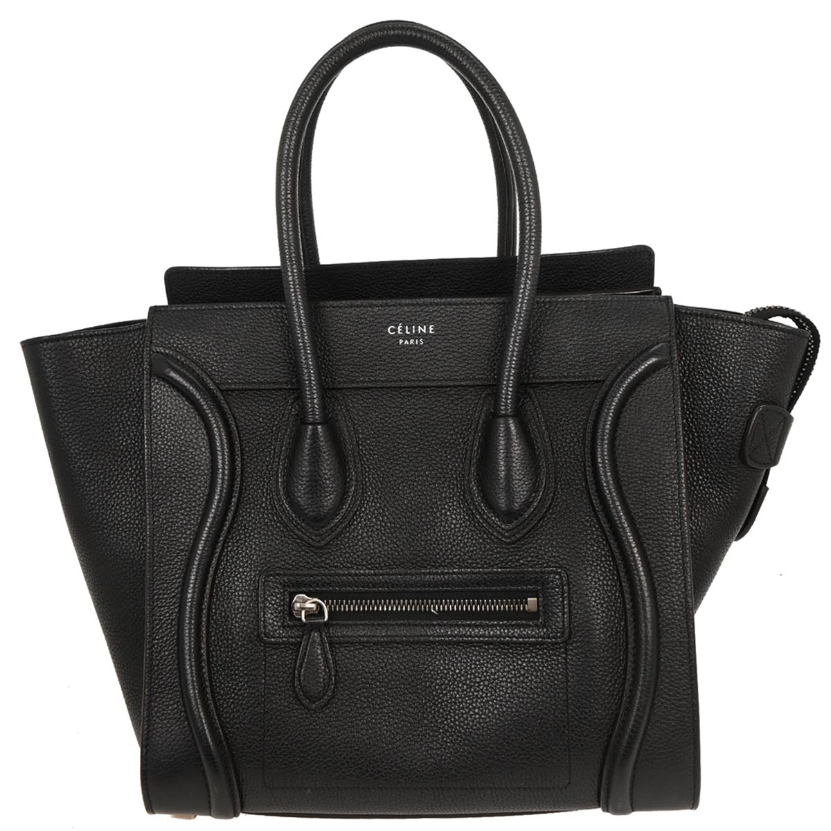 Celine Black Luggage Micro Tote Handbag