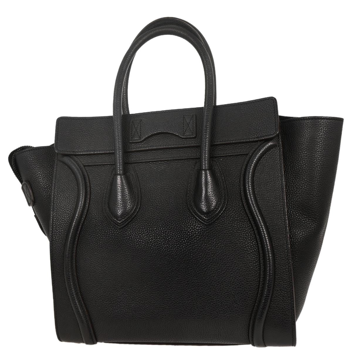 Celine Black Luggage Micro Tote Handbag