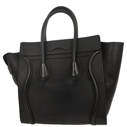 Celine Black Luggage Micro Tote Handbag