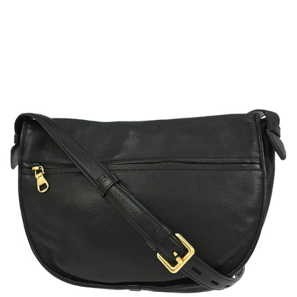 Loewe Black Leather Heritage Shoulder Bag