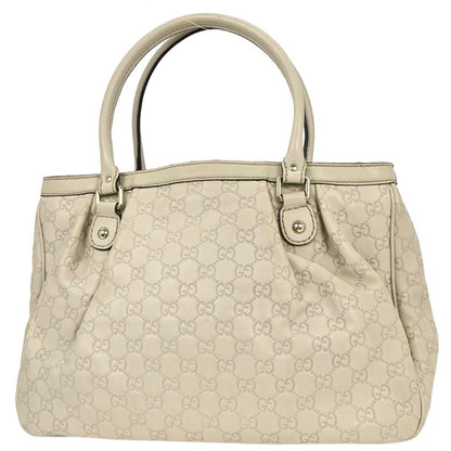 Gucci Ivory Guccissima Leather Tote Handbag