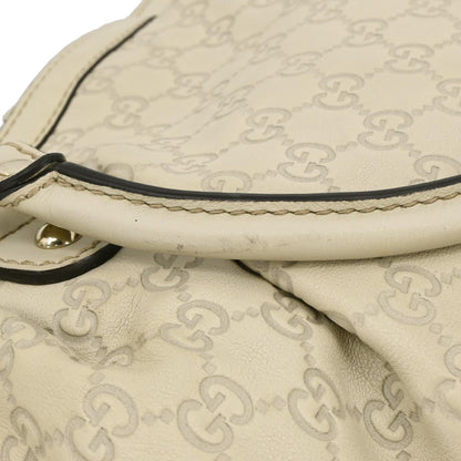 Gucci Ivory Guccissima Leather Tote Handbag