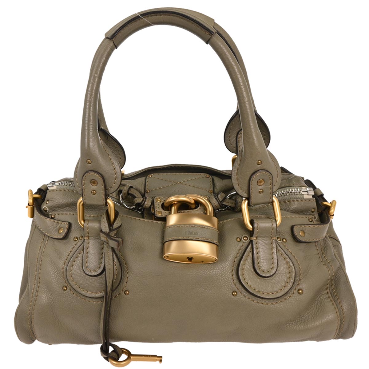 Chloe Khaki Paddington Medium Handbag