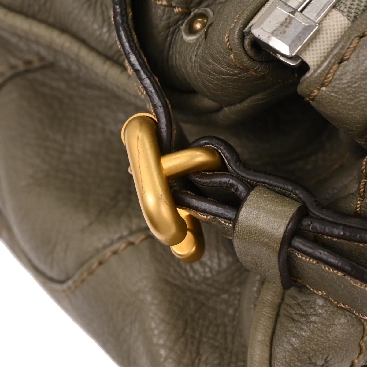 Chloe Khaki Paddington Medium Handbag