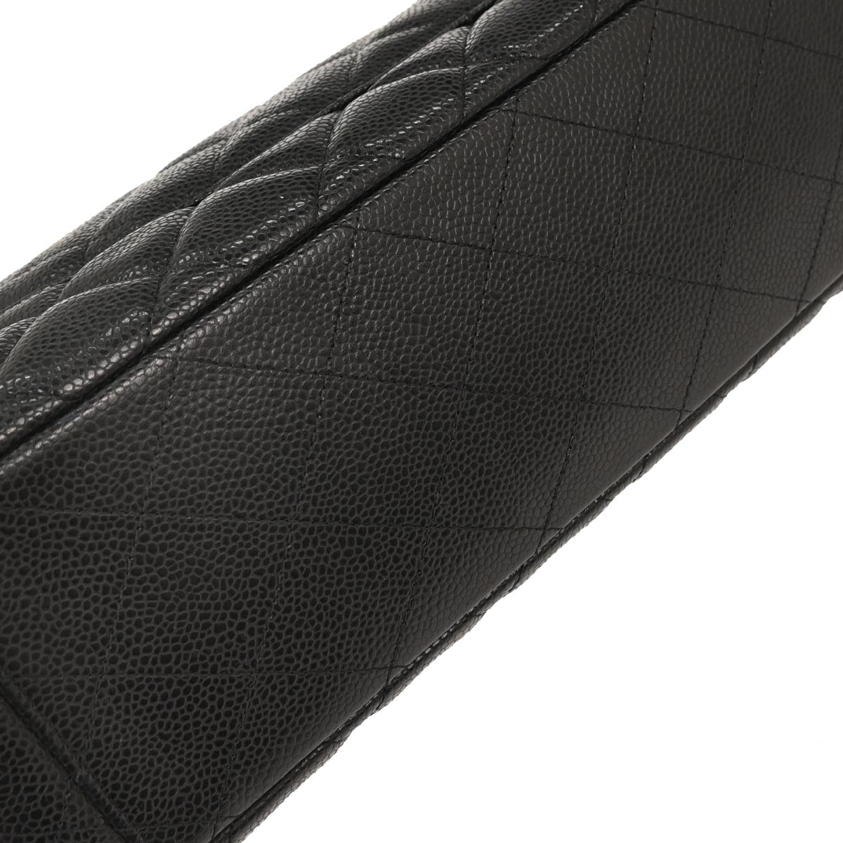 Chanel 2010-2011 Black Caviar Maxi Single Flap Shoulder Bag