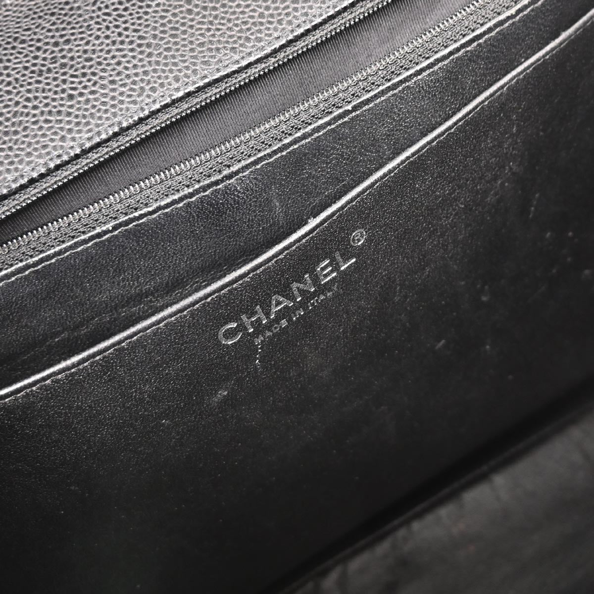 Chanel 2010-2011 Black Caviar Maxi Single Flap Shoulder Bag