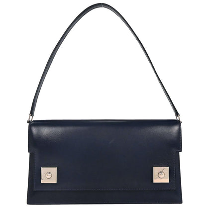 Hermes Blue Abysse Box Calf Piano Handbag