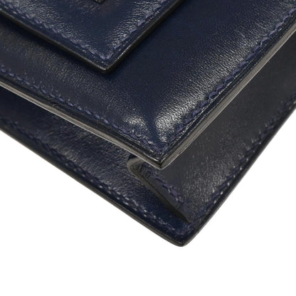 Hermes Blue Abysse Box Calf Piano Handbag