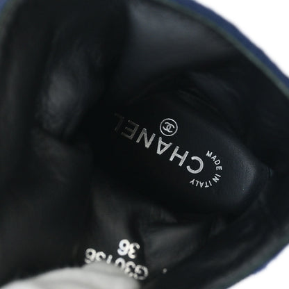 Chanel * Navy Sneakers Shoes #36