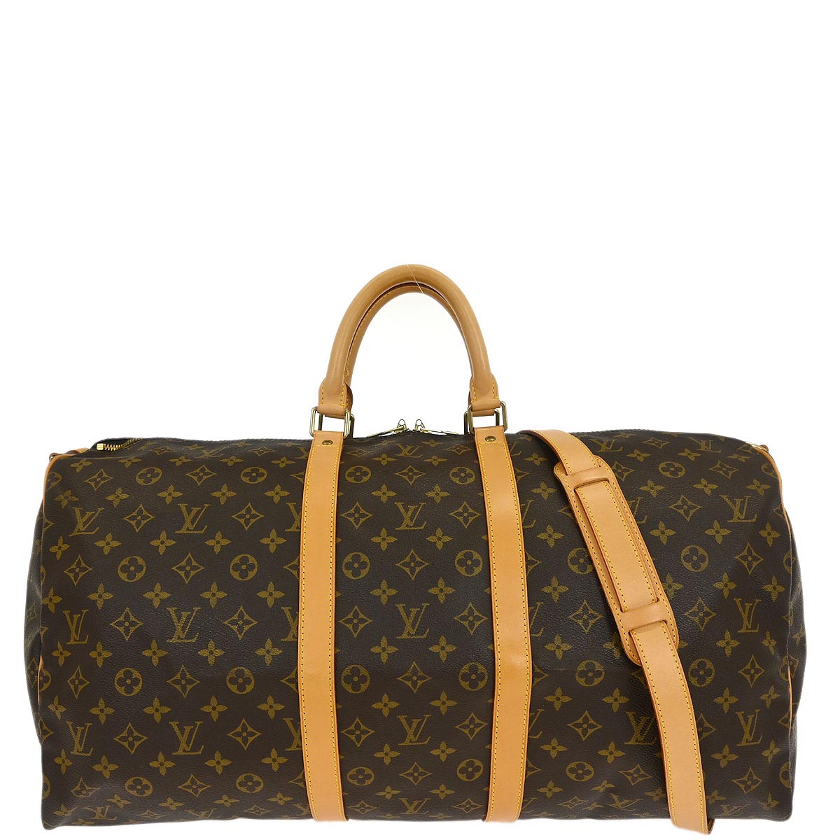 Louis Vuitton Monogram Keepall Bandouliere 55 Duffle Bag M41414