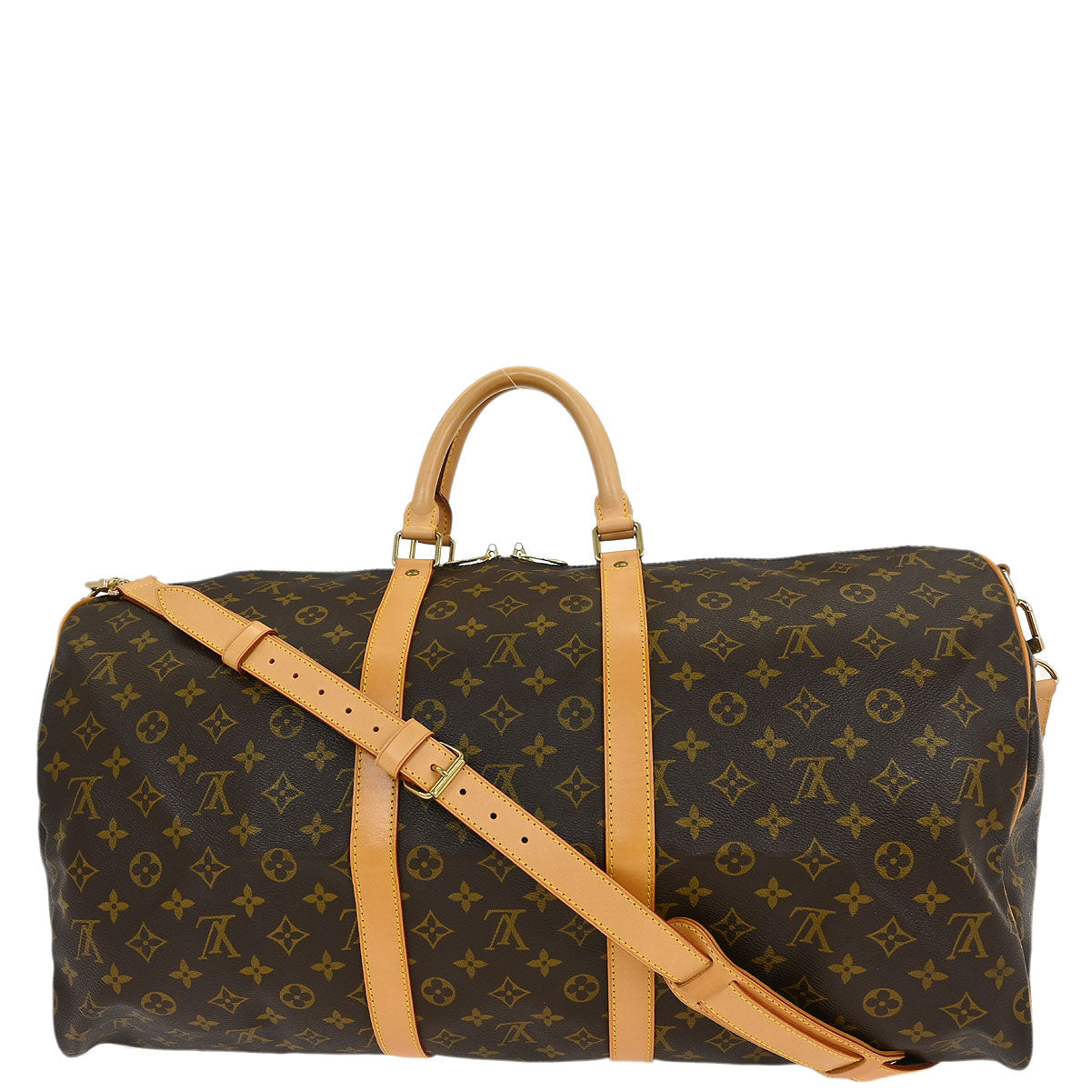 Louis Vuitton Monogram Keepall Bandouliere 55 Duffle Bag M41414