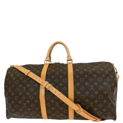 Louis Vuitton Monogram Keepall Bandouliere 55 Duffle Bag M41414