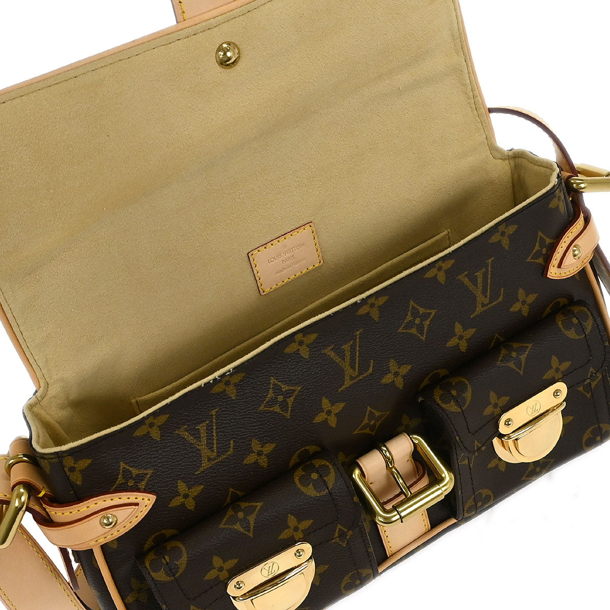 Louis Vuitton Monogram Hudson PM Handbag M40027