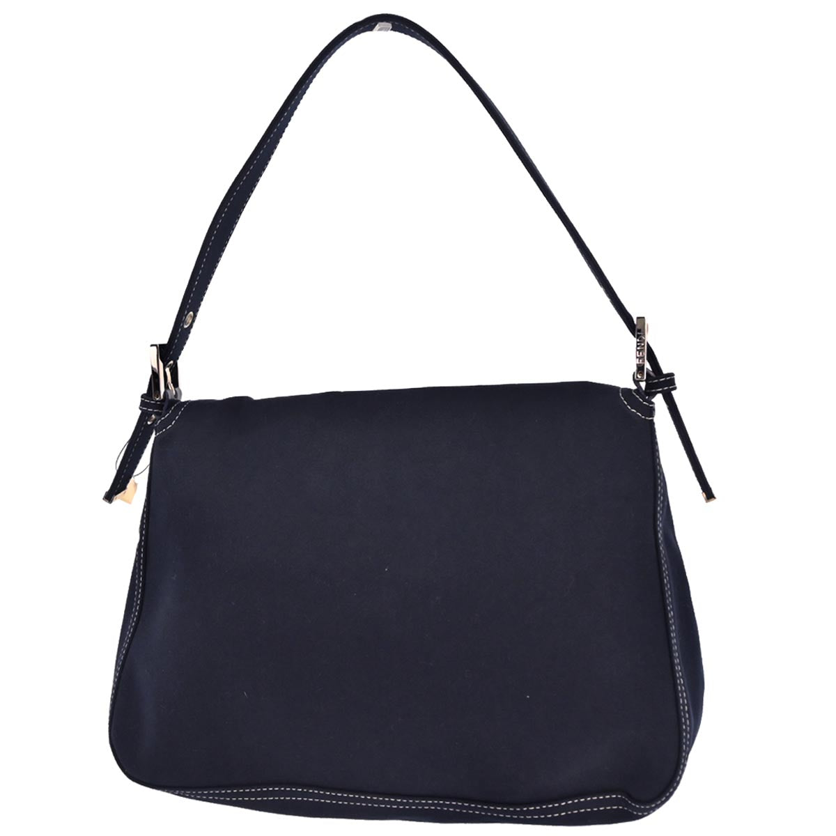 Fendi Navy Canvas Mamma Baguette Handbag