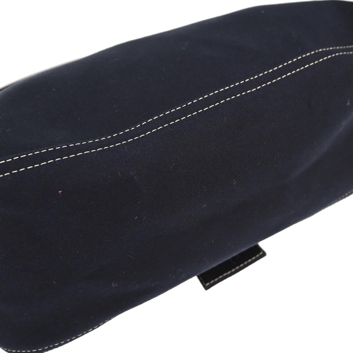 Fendi Navy Canvas Mamma Baguette Handbag