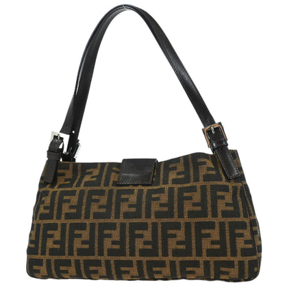 Fendi Brown Canvas Zucca Tote Handbag