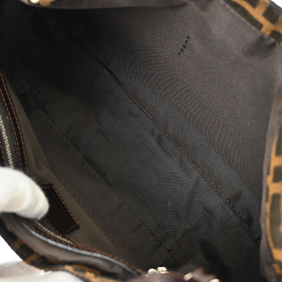 Fendi Brown Canvas Zucca Tote Handbag