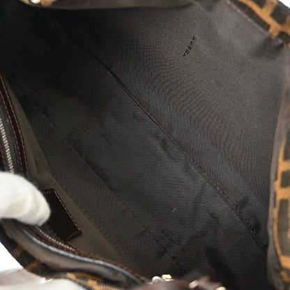 Fendi Brown Canvas Zucca Tote Handbag