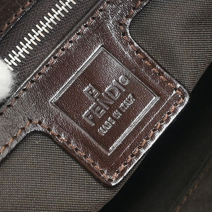 Fendi Brown Canvas Zucca Tote Handbag