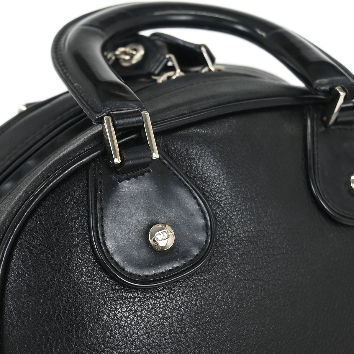 Christian Dior Black Gambler Dice Handbag