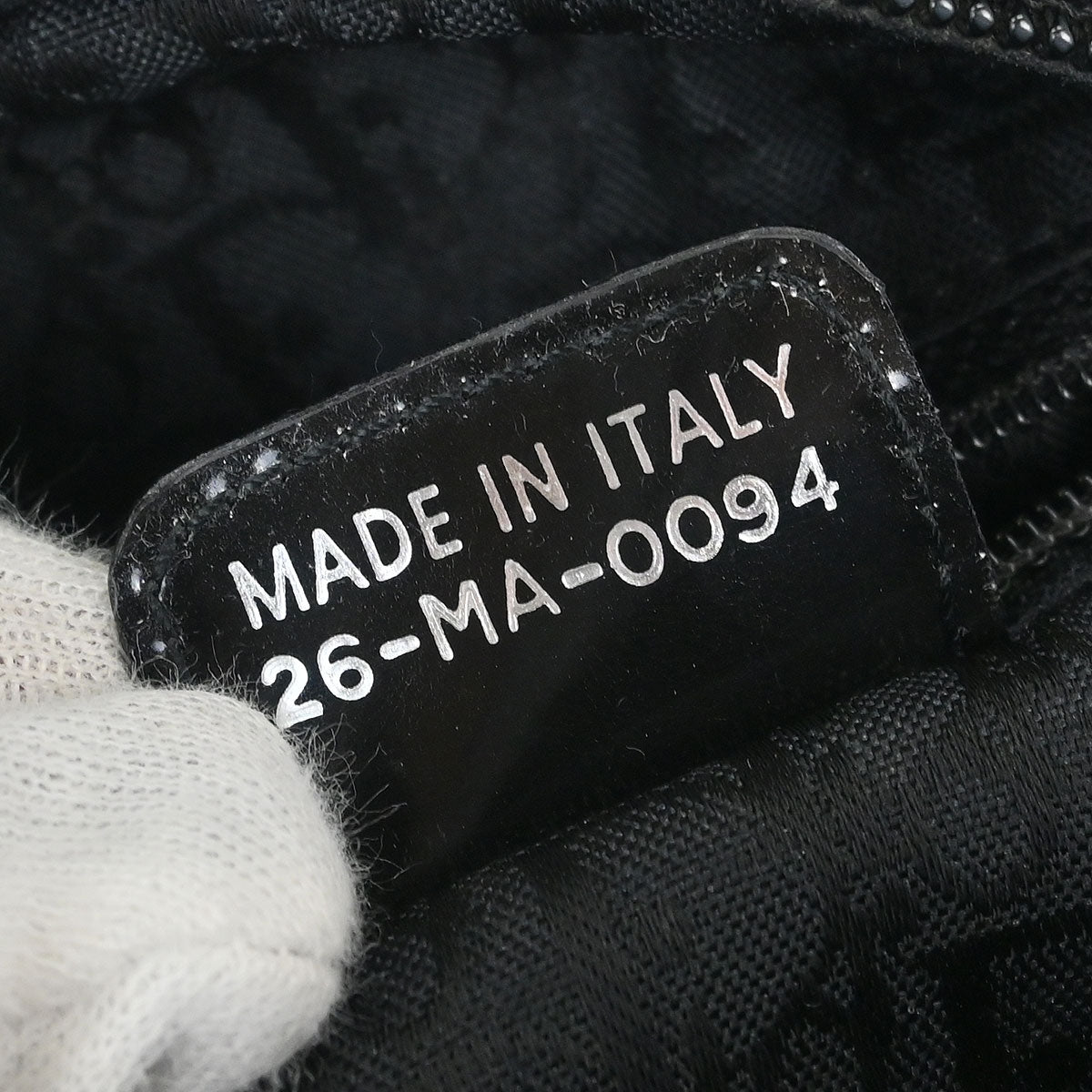 Christian Dior Black Gambler Dice Handbag