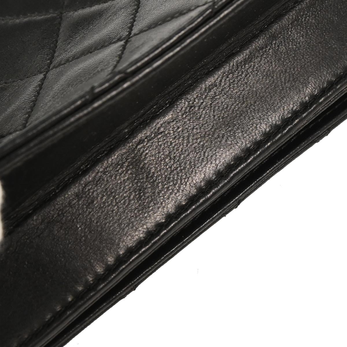 Chanel 2006-2008 Black Lambskin Turnlock Mini Full Flap Shoulder Bag