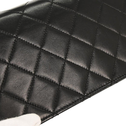 Chanel 2006-2008 Black Lambskin Turnlock Mini Full Flap Shoulder Bag