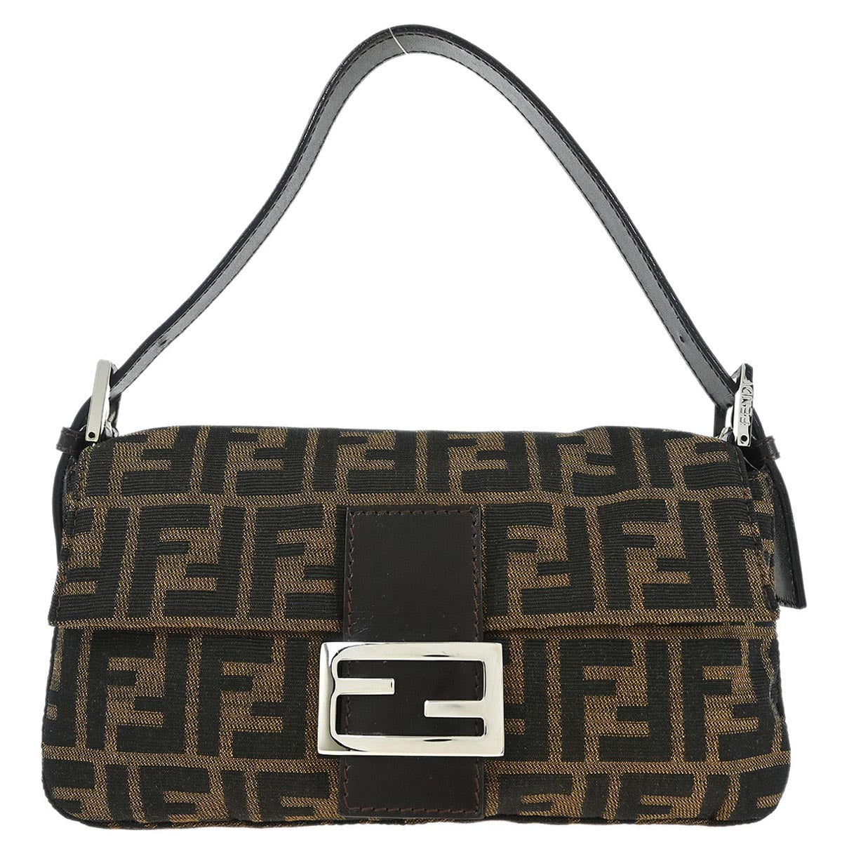 Fendi Brown Zucca Baguette Handbag