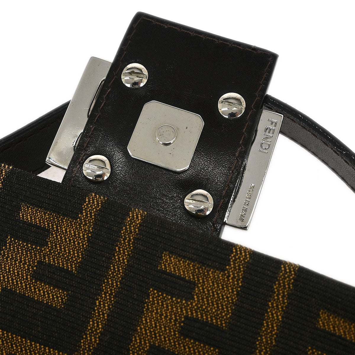 Fendi Brown Zucca Baguette Handbag