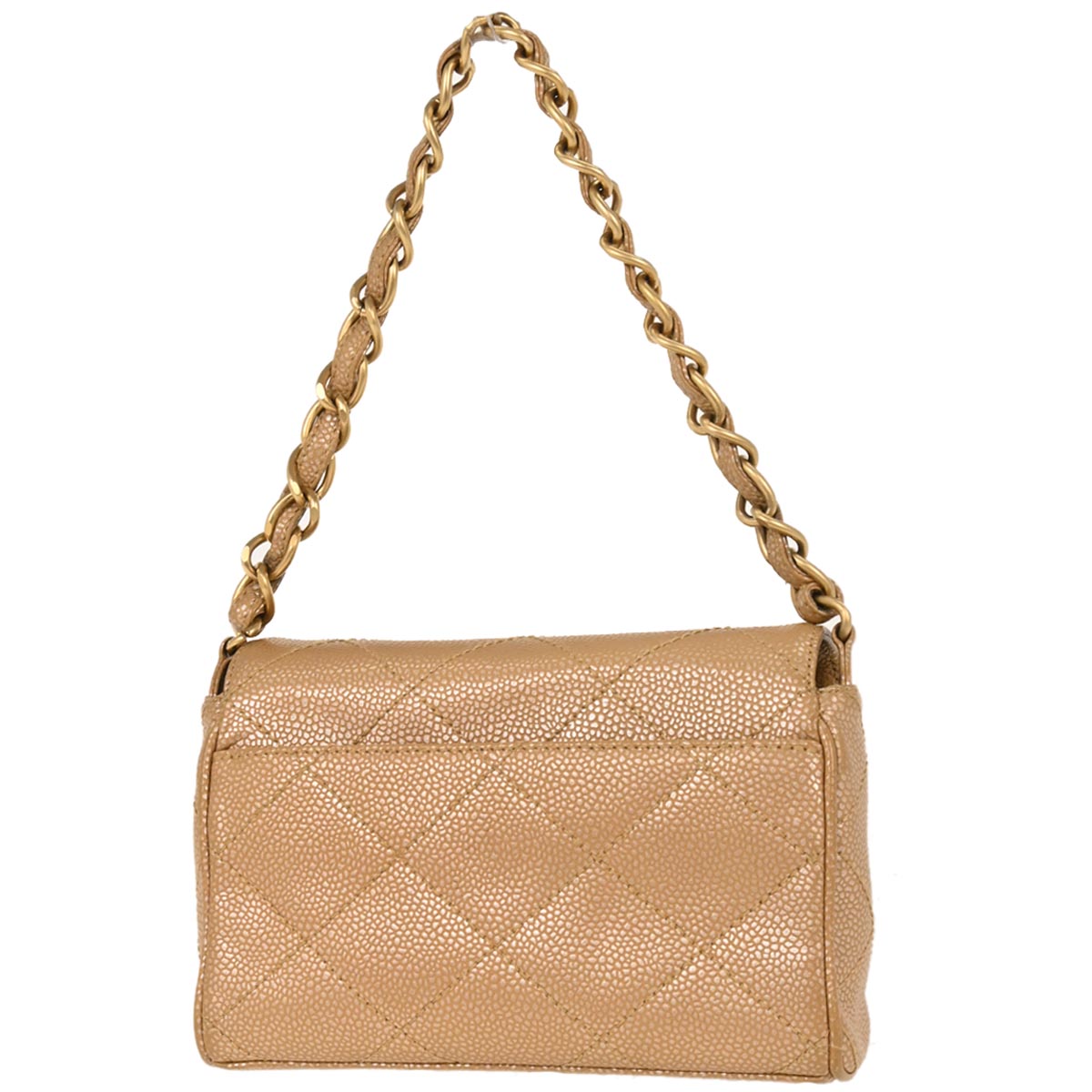 Chanel Beige Caviar Handbag