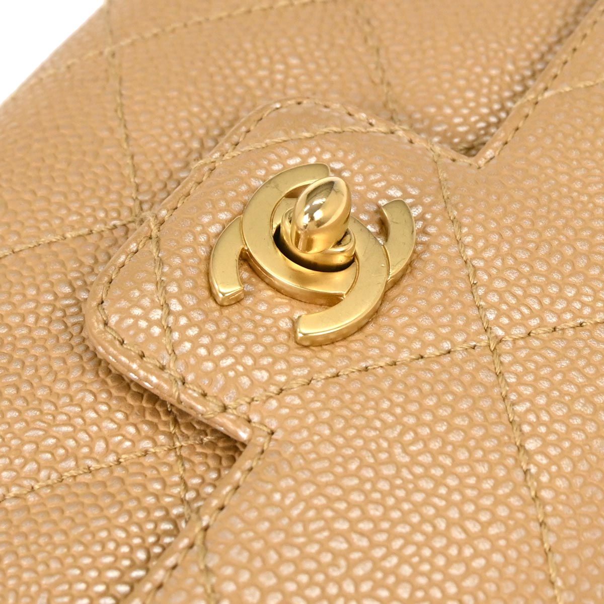 Chanel Beige Caviar Handbag