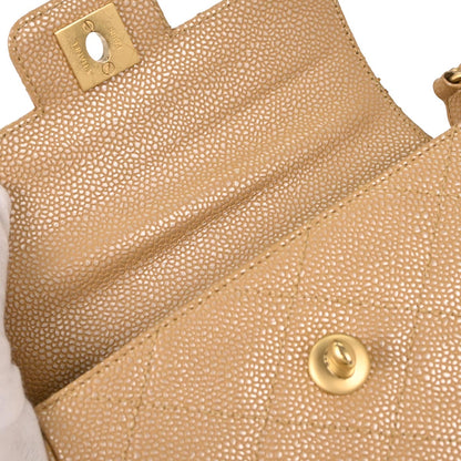 Chanel Beige Caviar Handbag