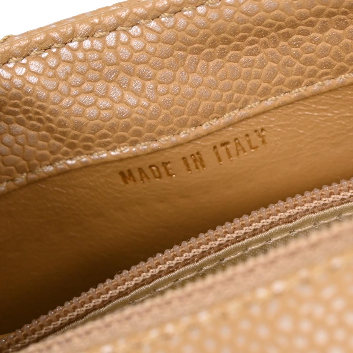 Chanel Beige Caviar Handbag