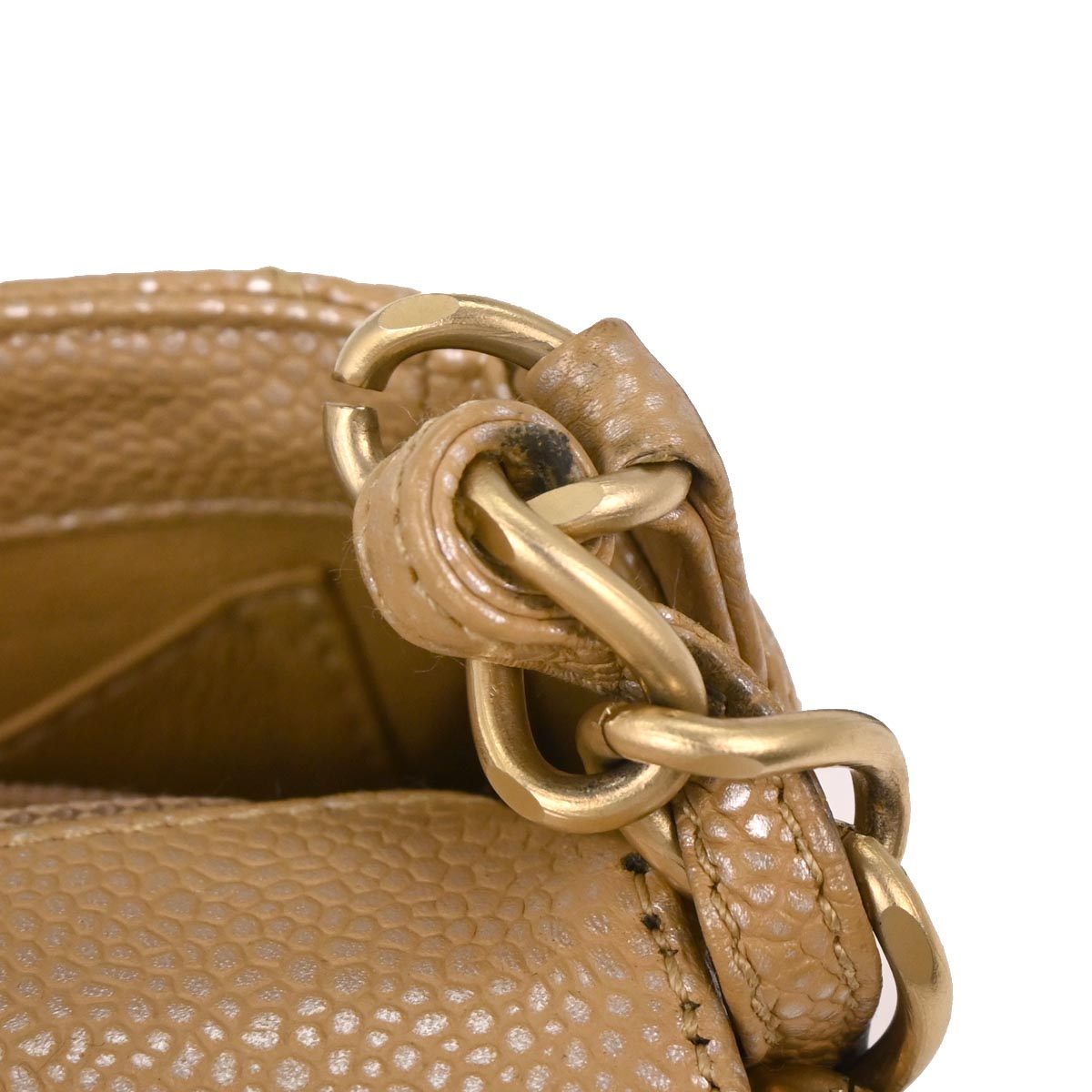 Chanel Beige Caviar Handbag