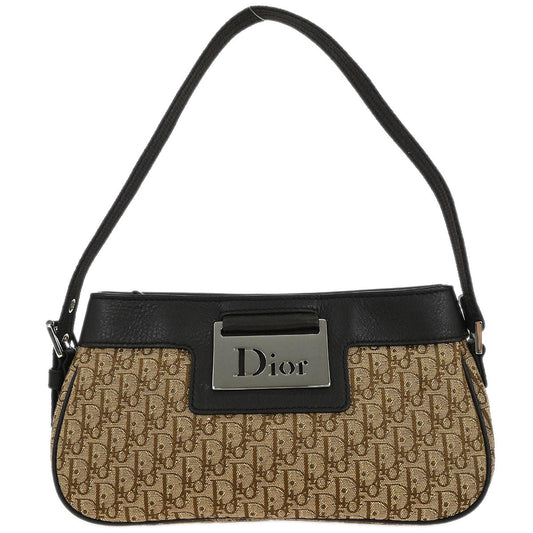 Christian Dior Brown Beige Street Chic Trotter Handbag