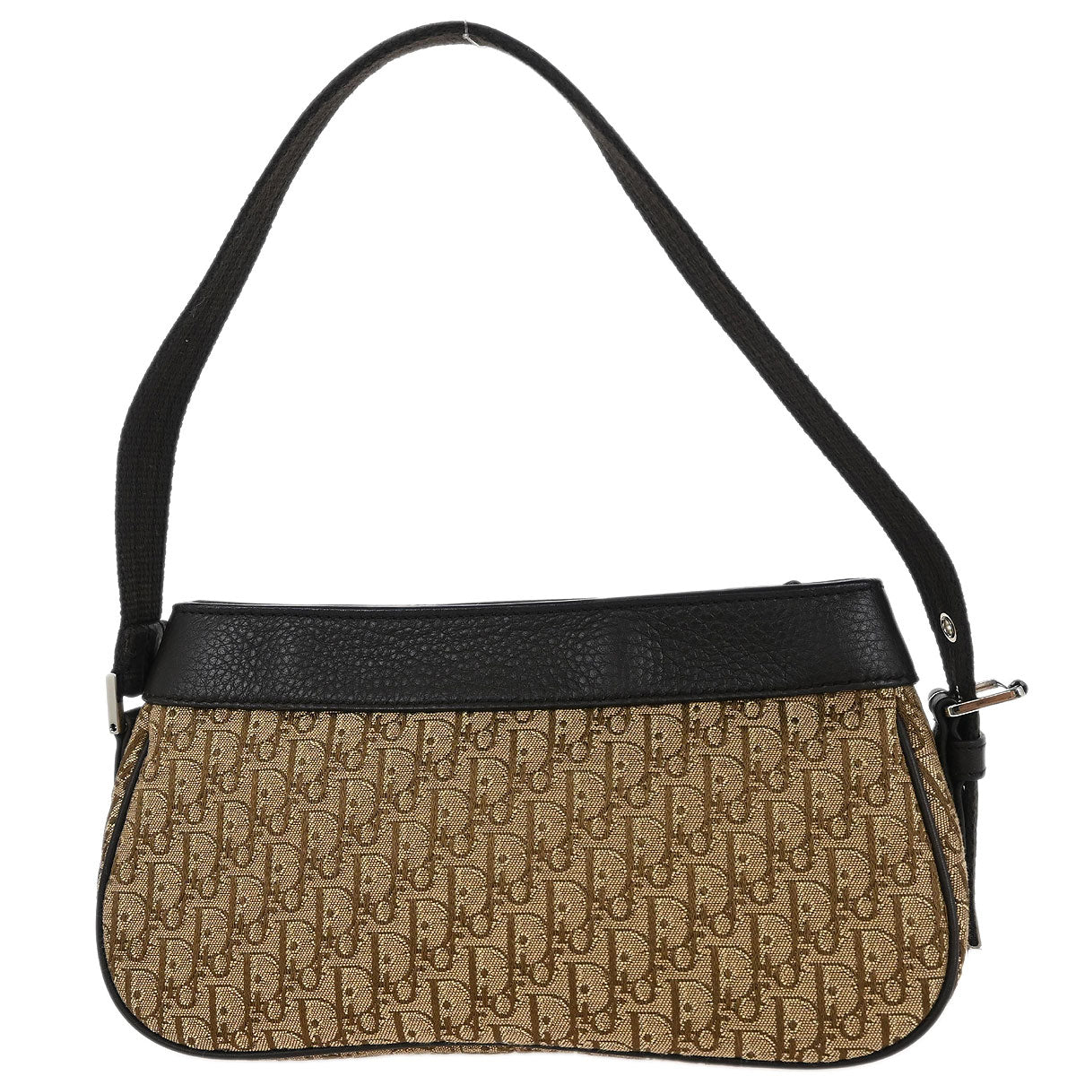 Christian Dior Brown Beige Street Chic Trotter Handbag